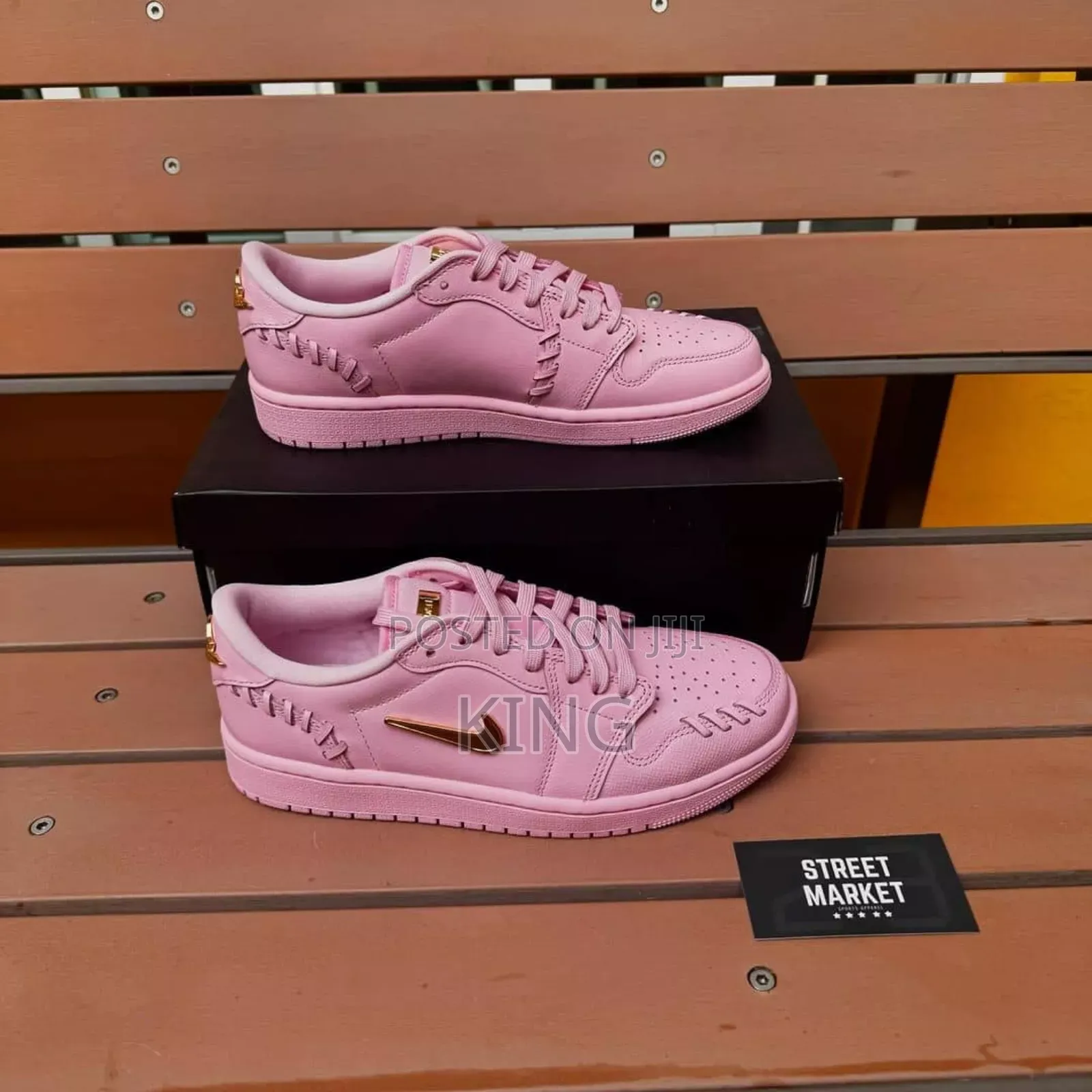 Exact Air Jordan 1 Low Method of Make" Perfect Pink Sneakers