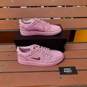 Exact Air Jordan 1 Low Method of Make" Perfect Pink Sneakers