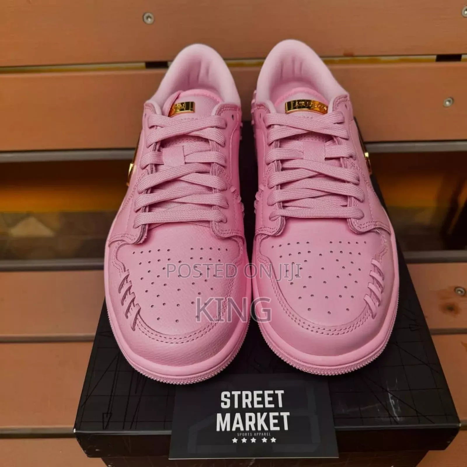 Exact Air Jordan 1 Low Method of Make" Perfect Pink Sneakers