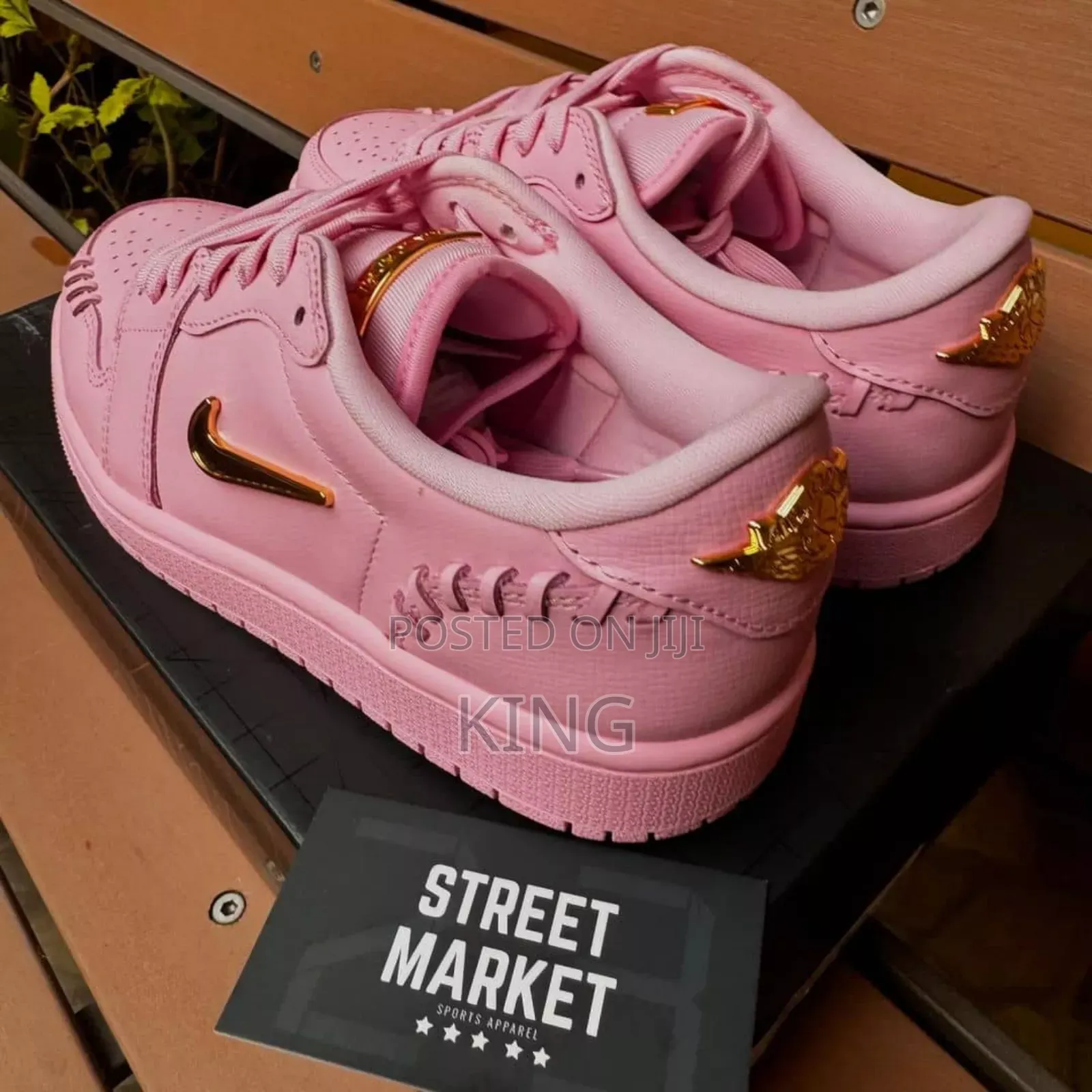 Solid Air Jordan 1 Low Method Of Make" Perfect Pink Sneakers