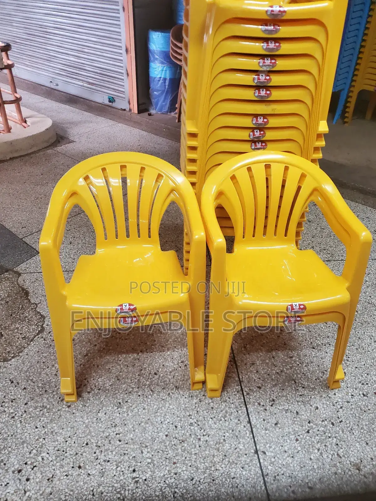 Yellow Plastic Chairs Plastic Chairs Mukwano Brand