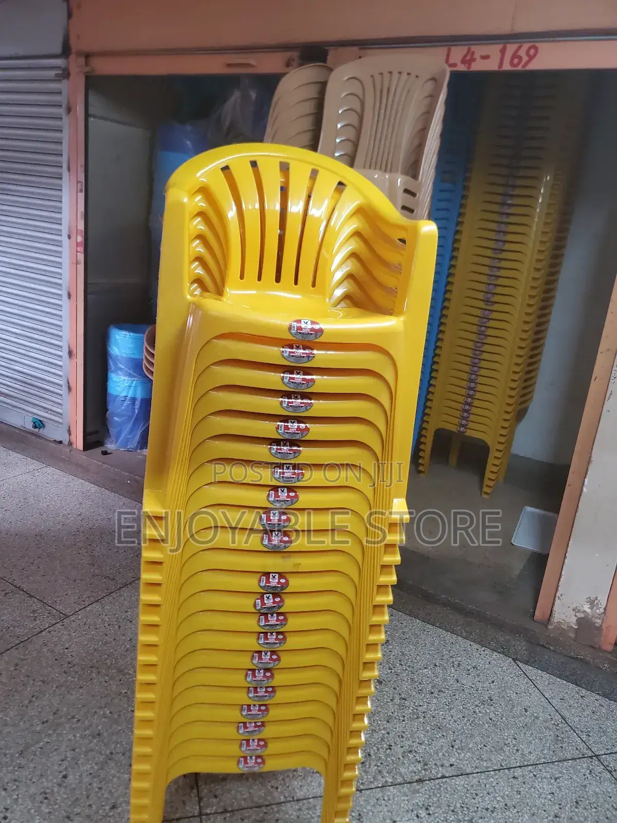 Yellow Plastic Chairs Plastic Chairs Mukwano Brand