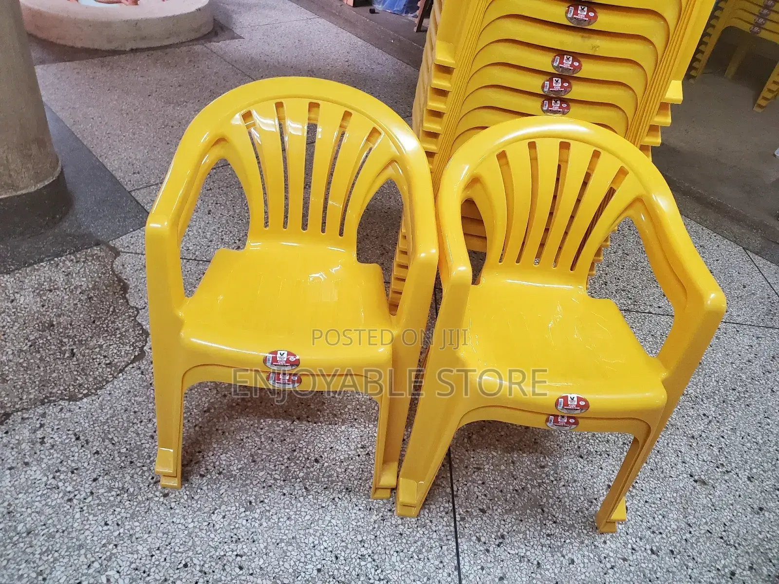 Yellow Plastic Chairs Plastic Chairs Mukwano Brand