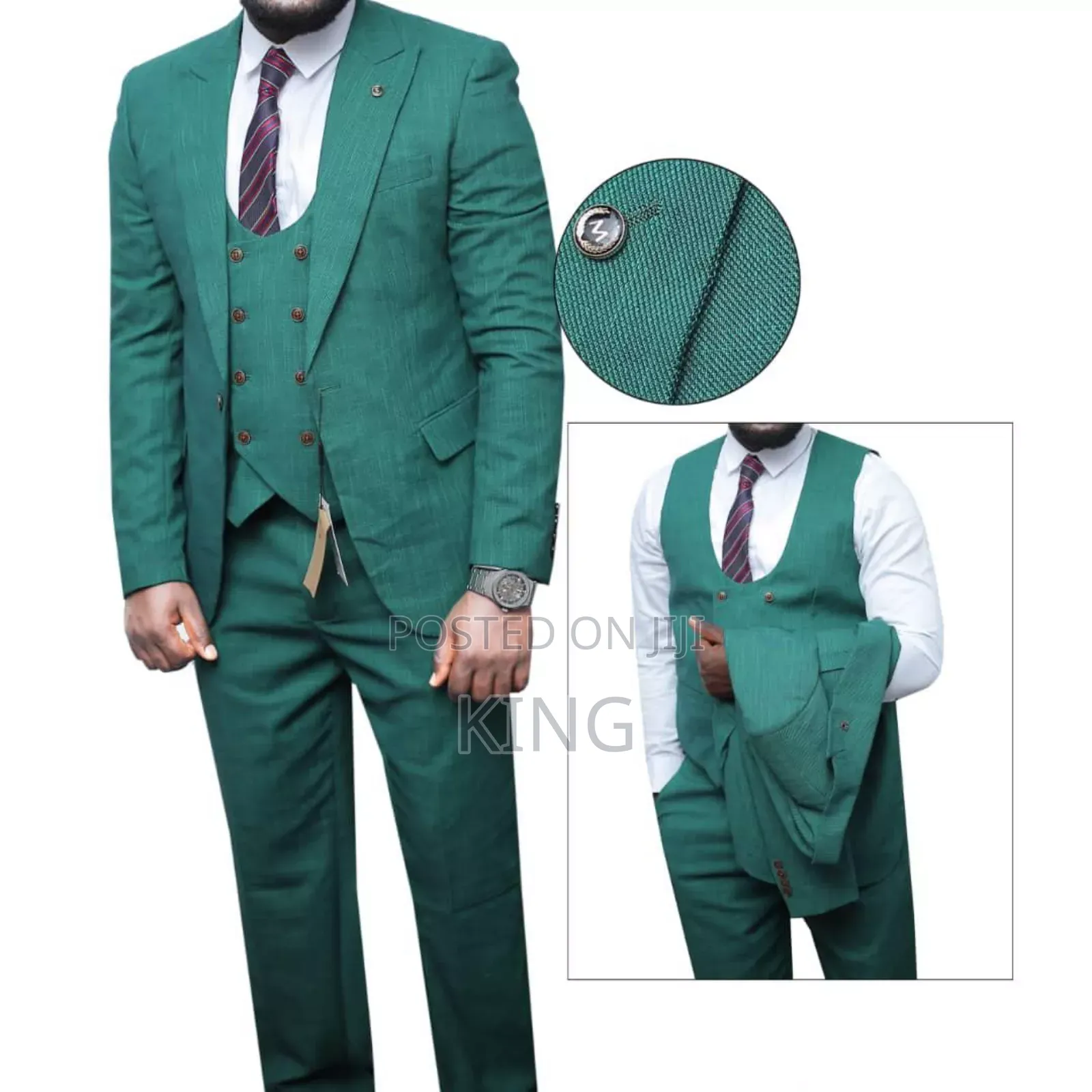 Metro 3 Pieces Mens Suit Regular Fit