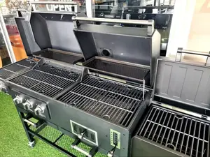Commercial Kebab Barbecue Gas Charcoal Smokeless Grill