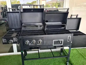 Commercial Kebab Barbecue Gas Charcoal Smokeless Grill