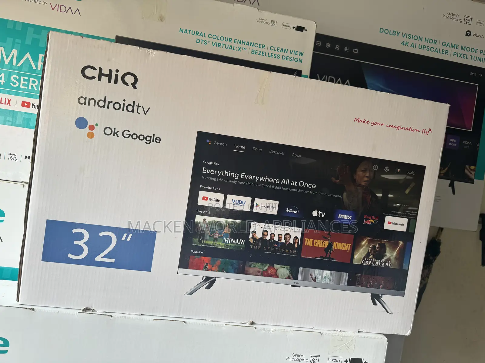 32 Chiq Smart Android Tv + Bluetooth,Netflix