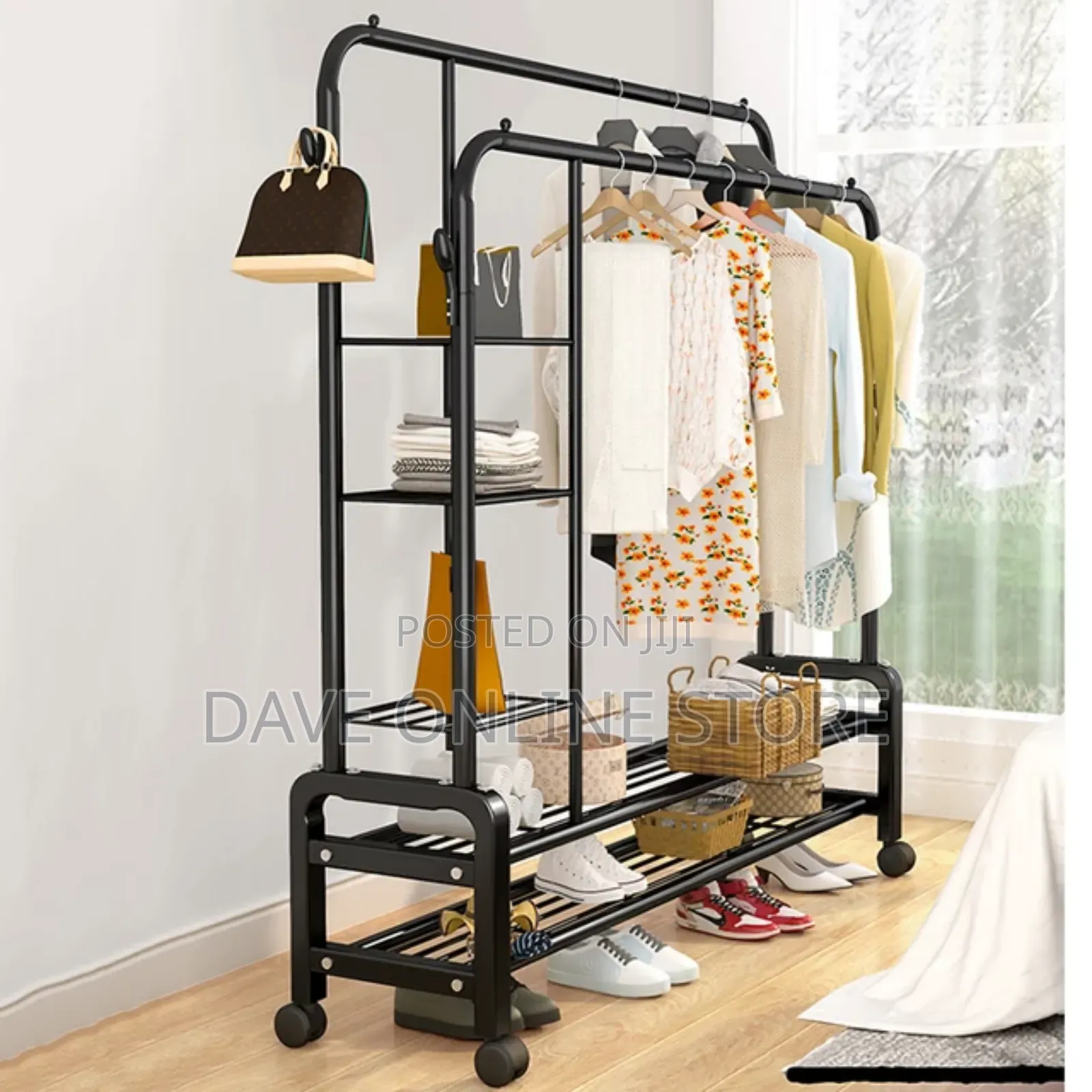 Free Standing Coat Rack Wall Mounted Floor Hanger