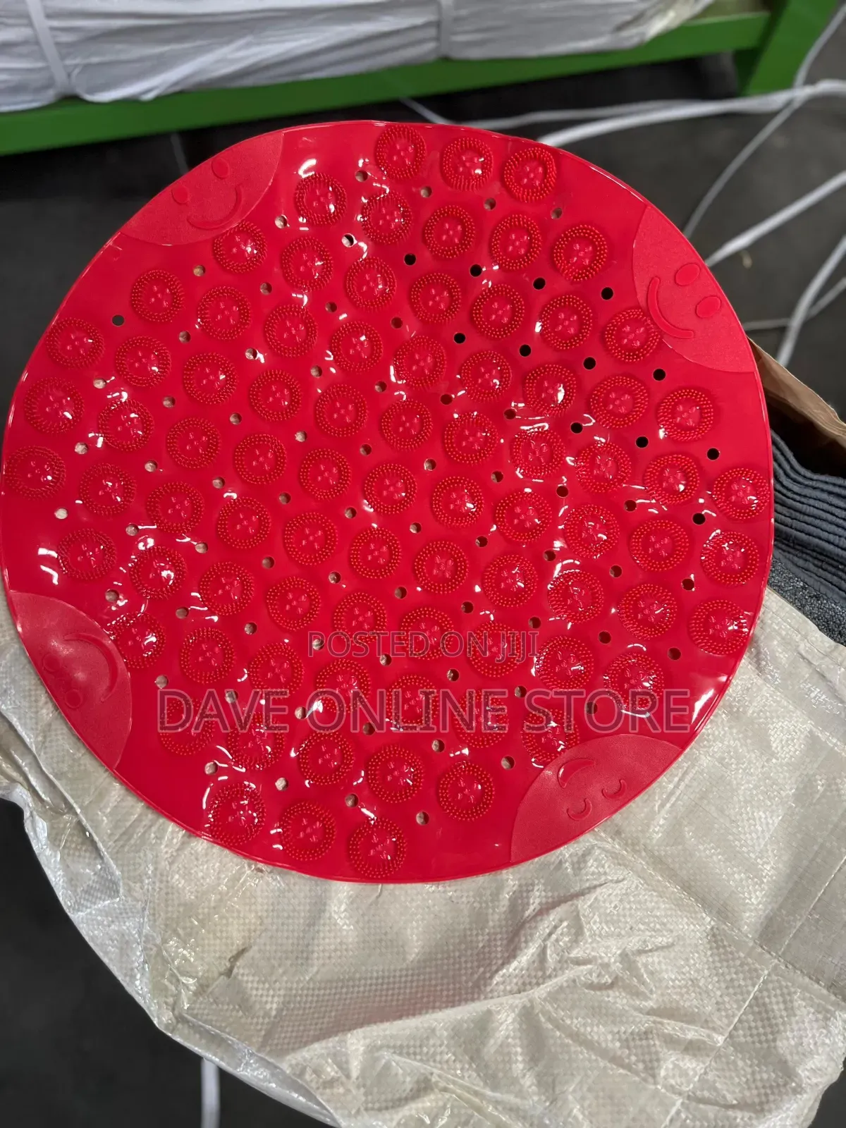 PVC Round Non-Slip Bathroom Mats, Shower Massage Mat