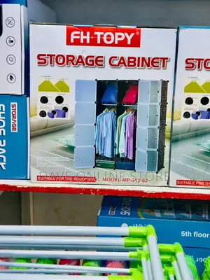 16 Cubes Plastic Storage Cabinet