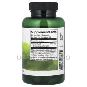Swanson, Valerian Root, 475 Mg, 100 Capsules