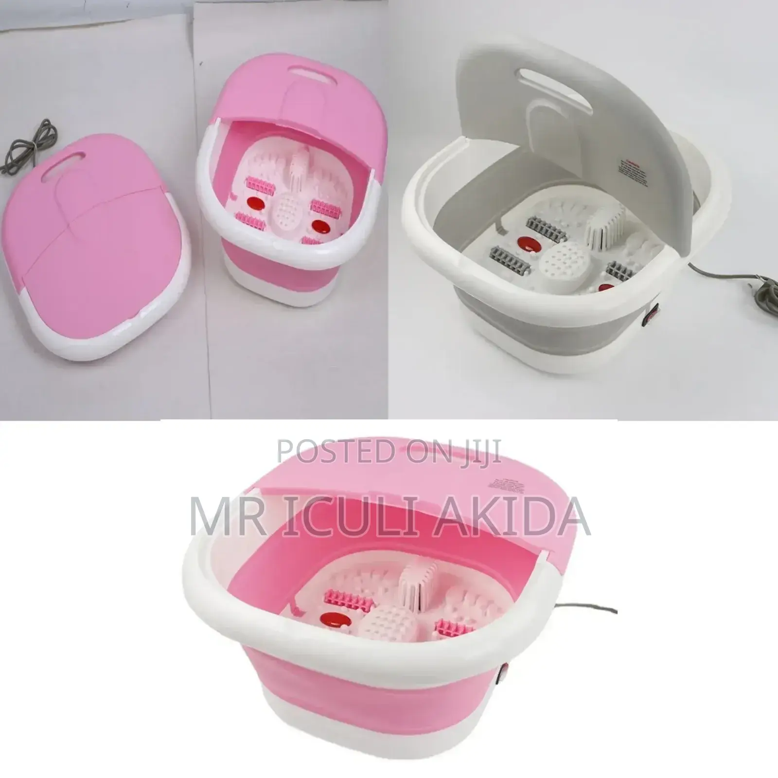 Folding Atomatic Heating Magnetic Therapy Foot Tub Massager