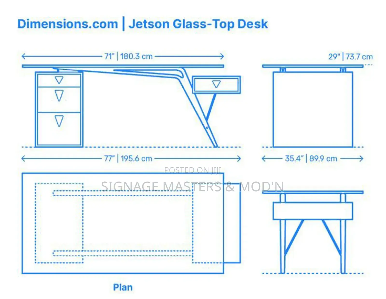 Metallic Wooden Office Table
