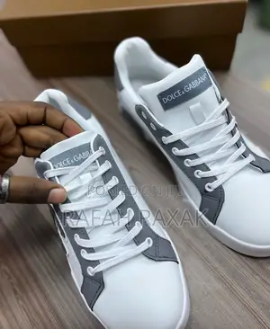 Original White/Grey Dolce Gabbana Luxury Sneakers