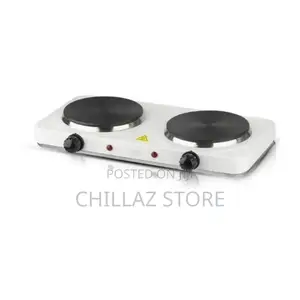 Electric Double Burner Solid Hot Plate.