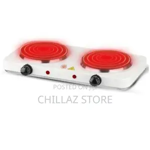 Double Burner Solid Hot Plate Cooker.