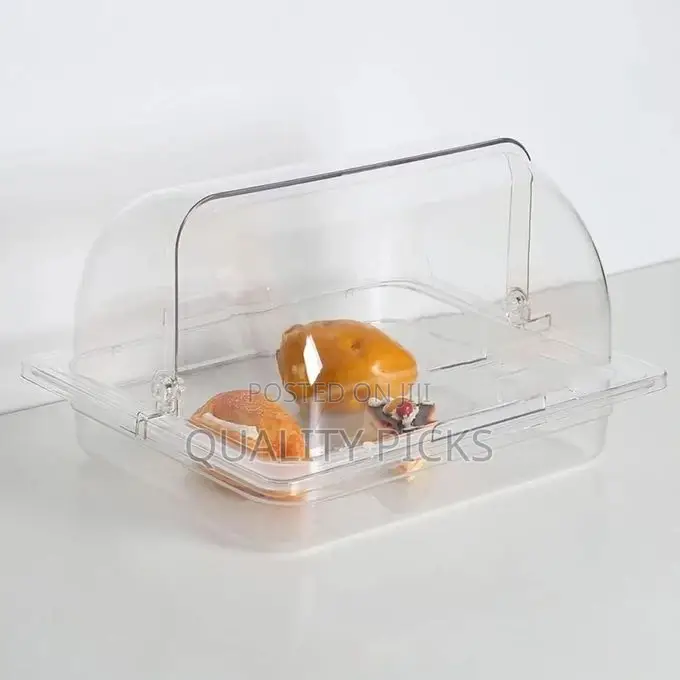 Transparent Bakery Pan Bread Bowl Dessert Display Cabinet