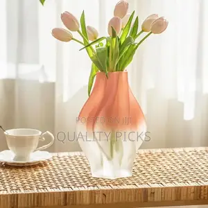 Modern Art Twists Ceramic Flower Vase, Irregular Shaped