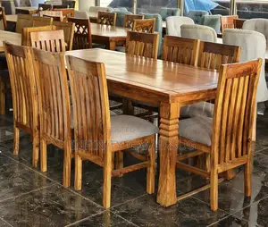 A Classy 8seater Dinning Set in Mahogany Wood.