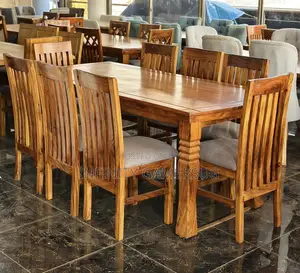 A Classy 8seater Dinning Set in Mahogany Wood.