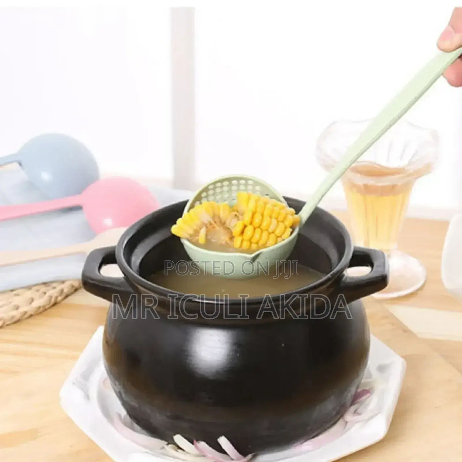 5L Ceramic Casserole Kitchen Cooking Pot WTH Lid Cover