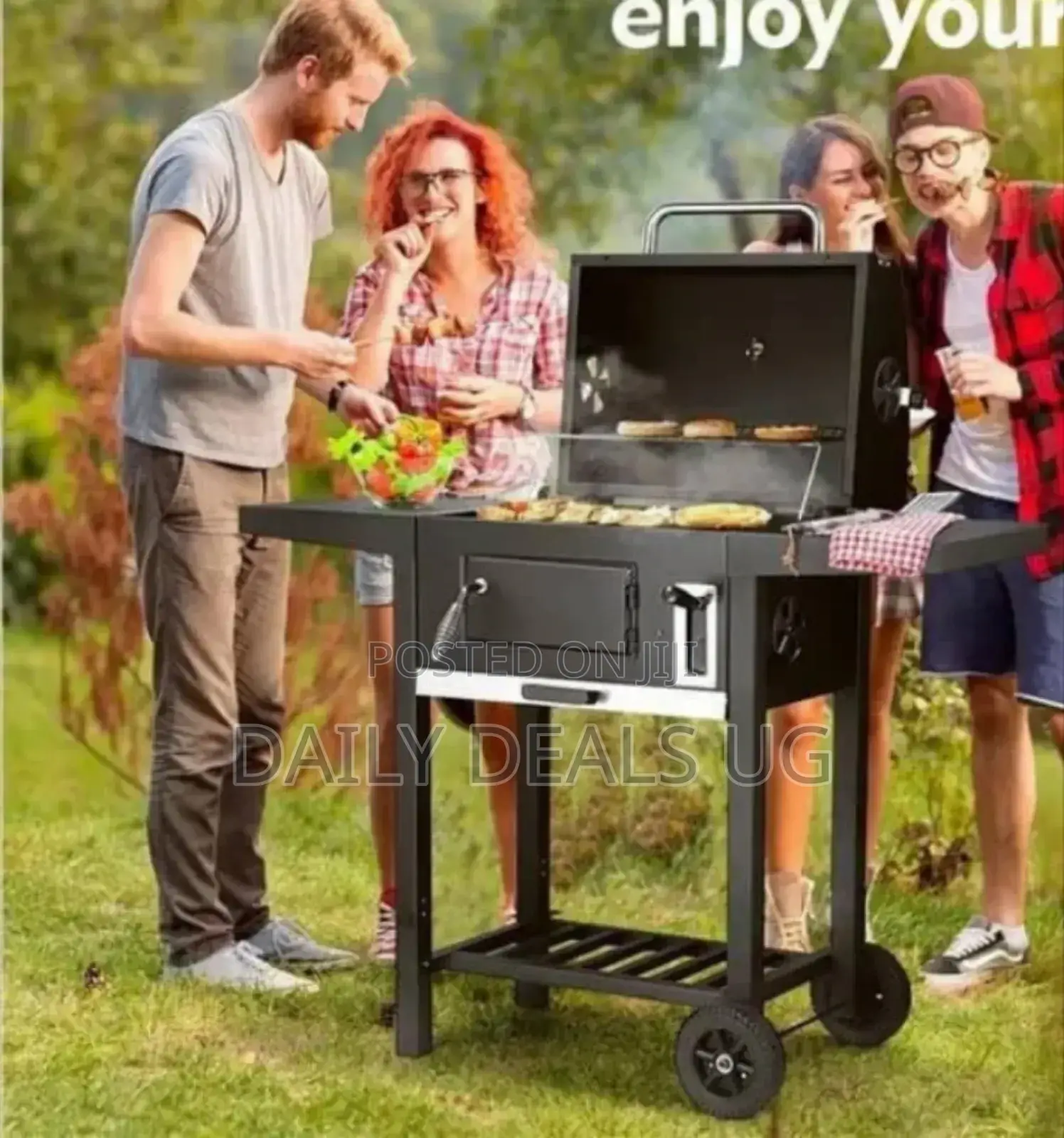 Adjustable Outdoor BBQ Grill