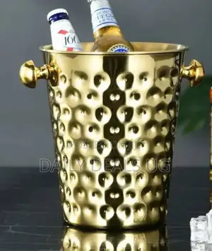 Gold Stainless Ice Cube Bucket