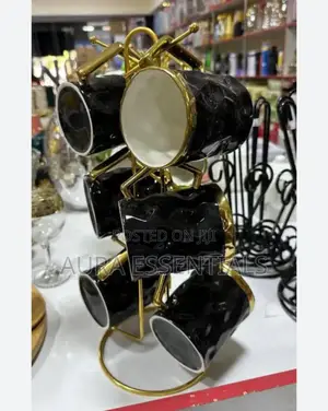 Set of 6 Mugs With Rack