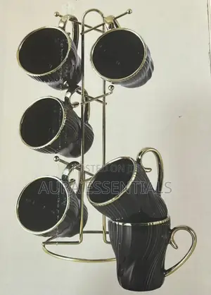European -Style Porcelain Tea Mug Set