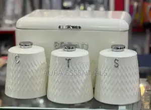 Elegant Bread Bin With Canisters