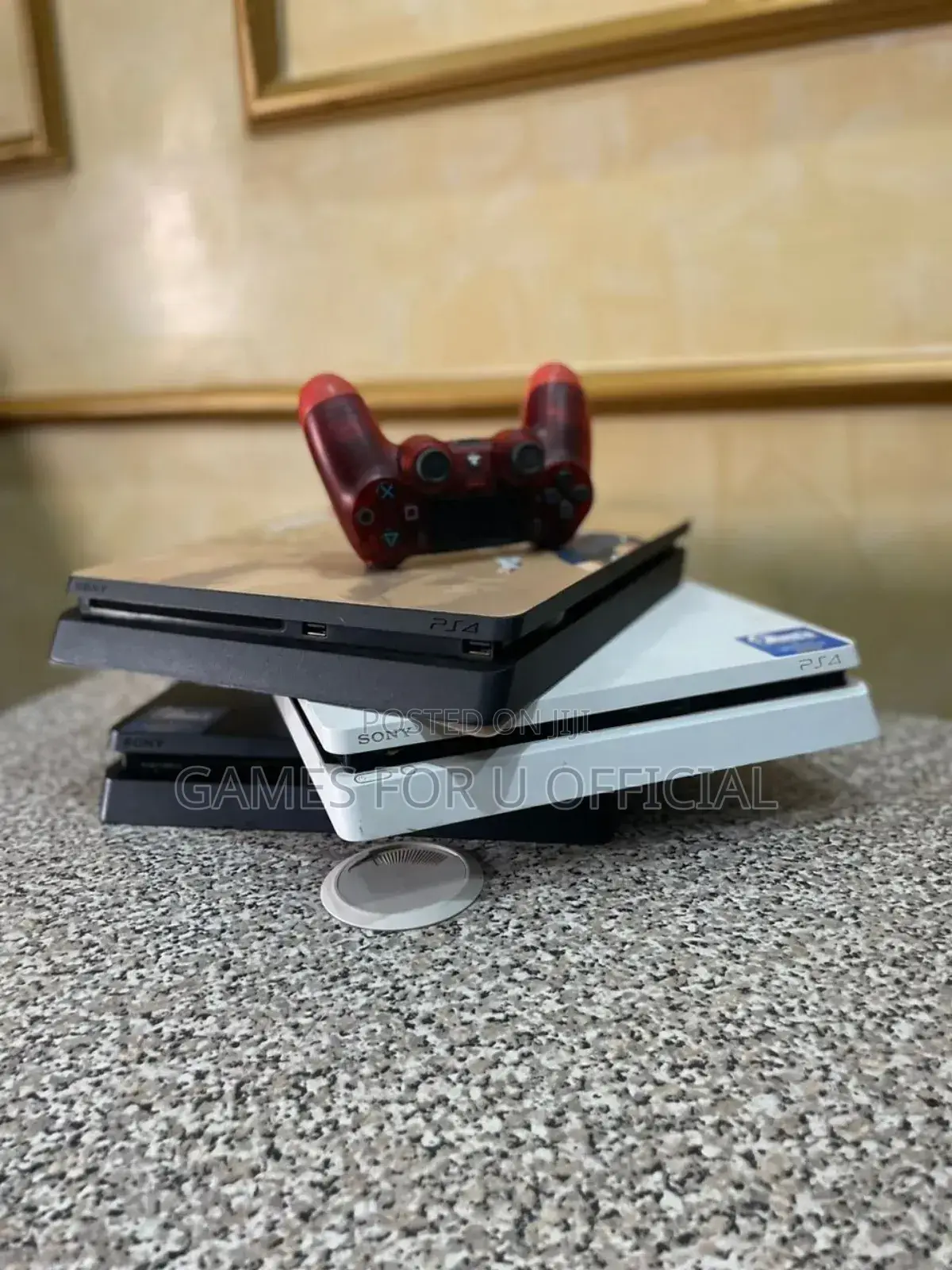 Ps4 Slim Chipped Game Consoles With One Game Pad