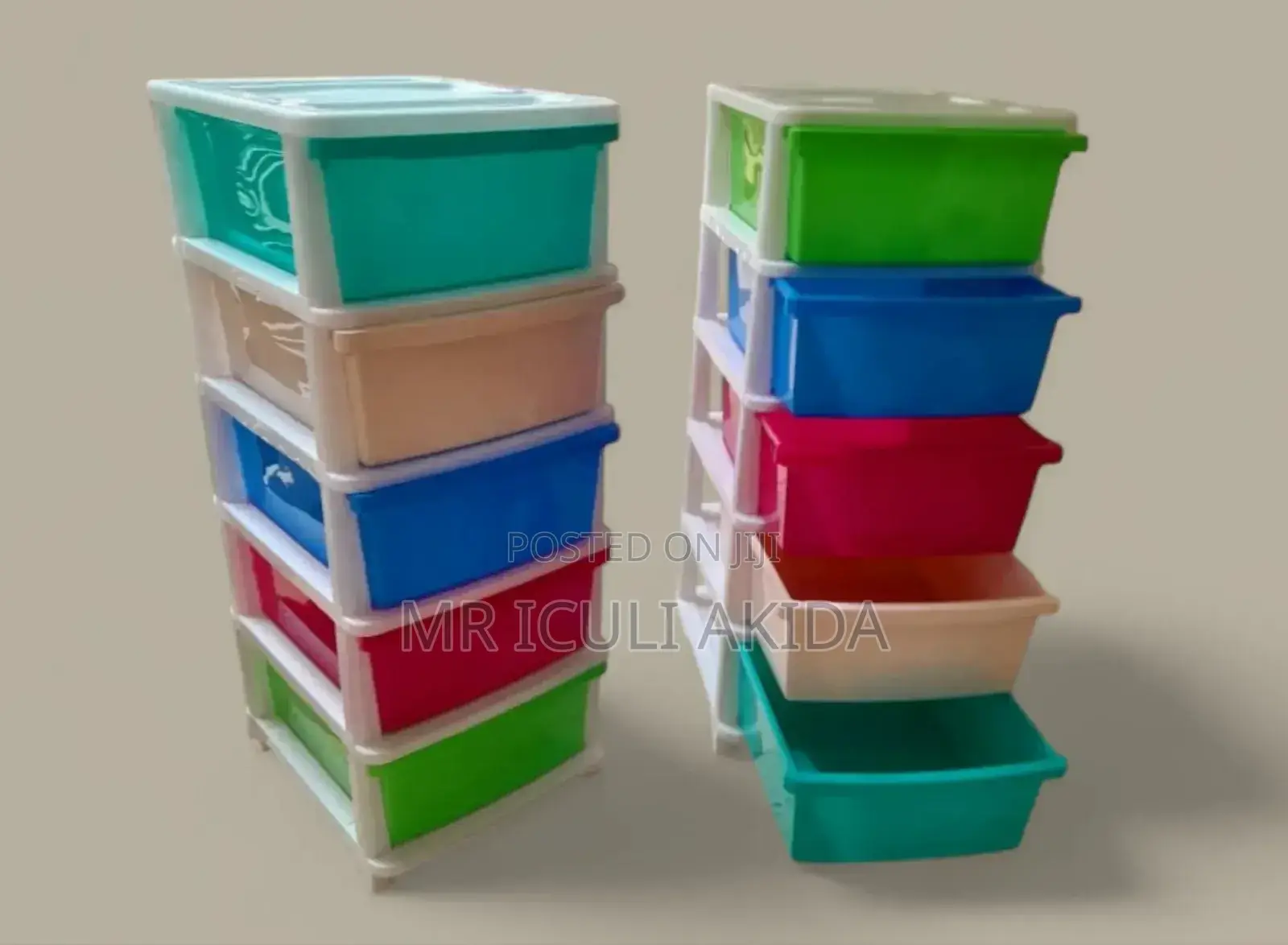 5tier Mixd Plastic Kitchen,Babystuff,Office Shelf Organiser
