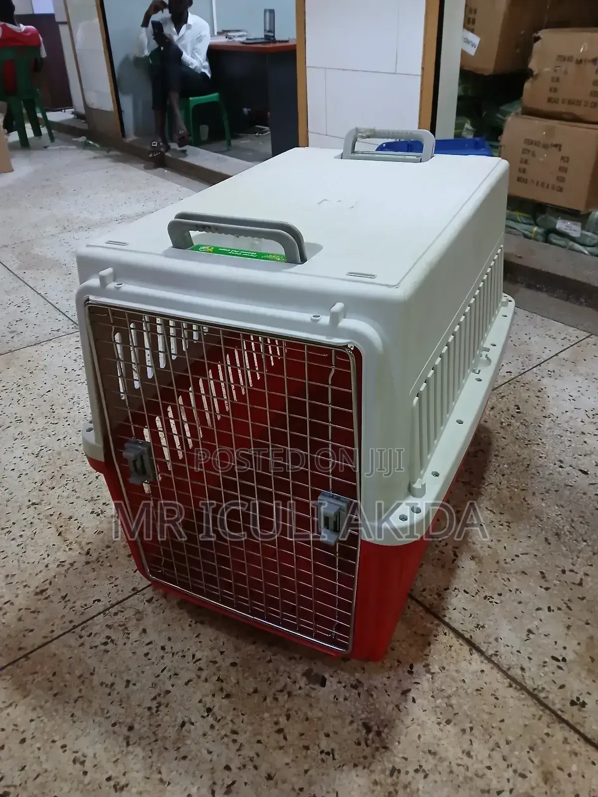 Biggest Size Plastic Pet/Dog Transportation Cage Box