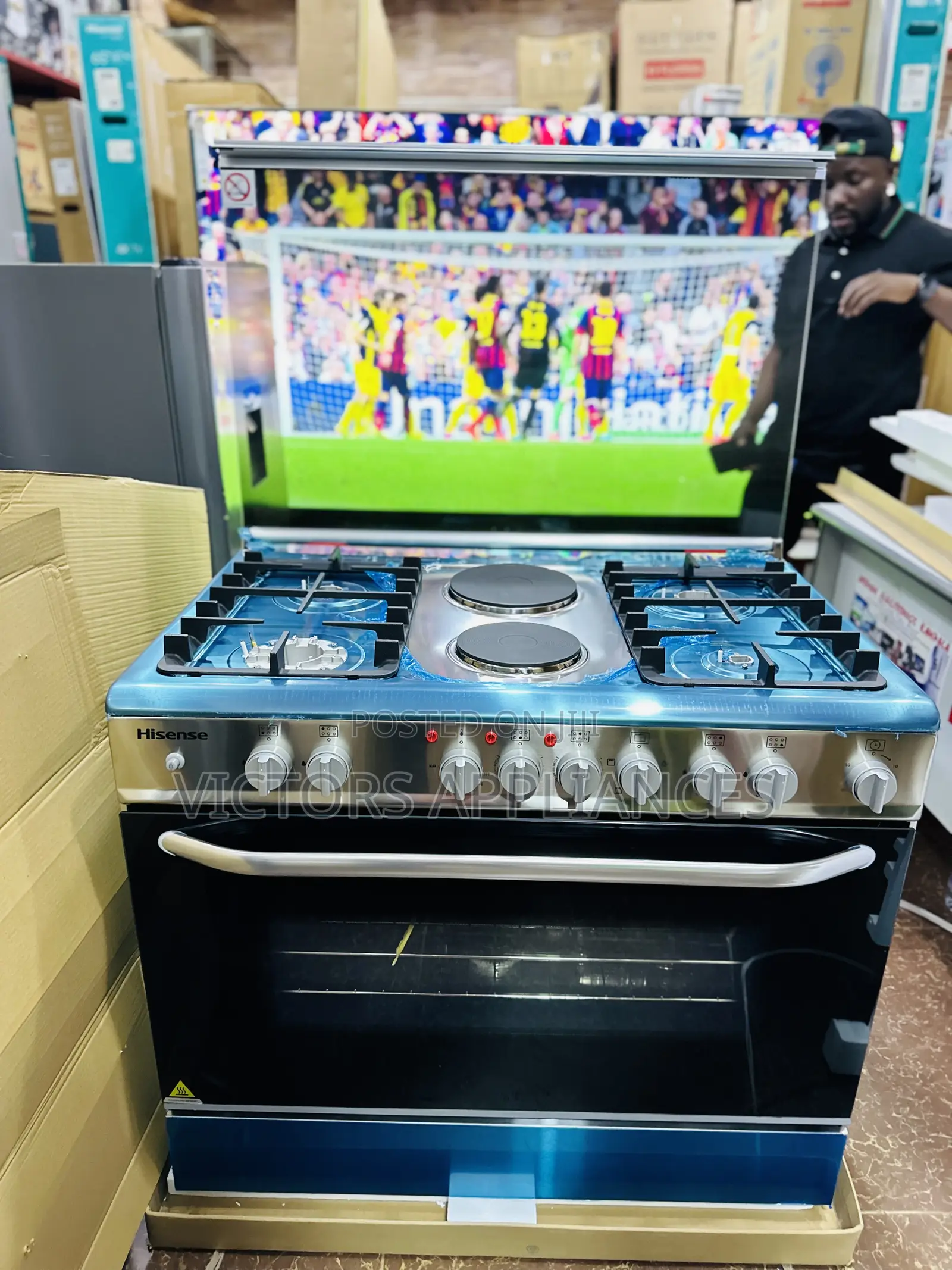 Hisense Cooker 4gas 2electric 90x60cm