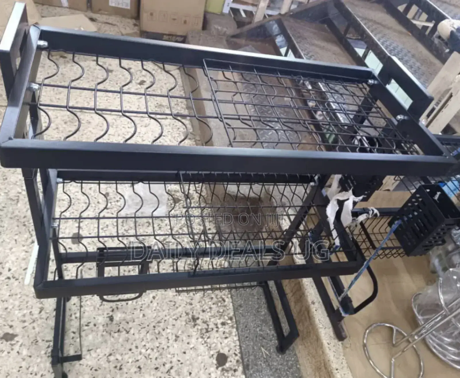 2 Layer Metallic Over the Sink Rack