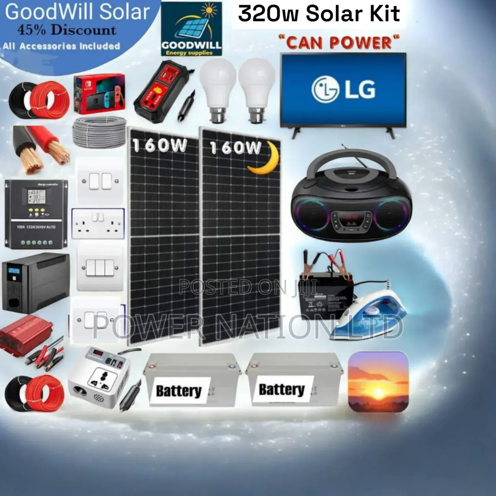 320w Solar Energy System Full Kit