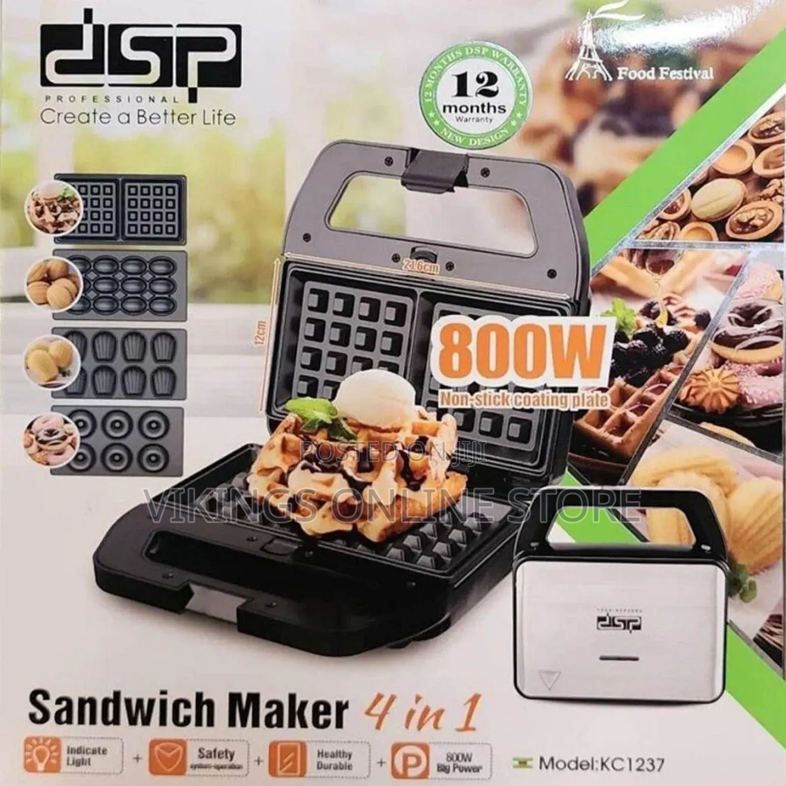 4 in 1 DSP Sandwich Maker