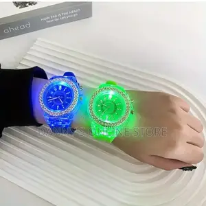 Luminous Kids Electronic Watch for Kids With Rhinestone