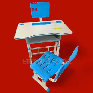 Plastic Height Adjustable Kids Study,Working Table WTH Chair