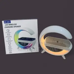 LED Digital Alarm Clock With Wireless Charger and Speaker