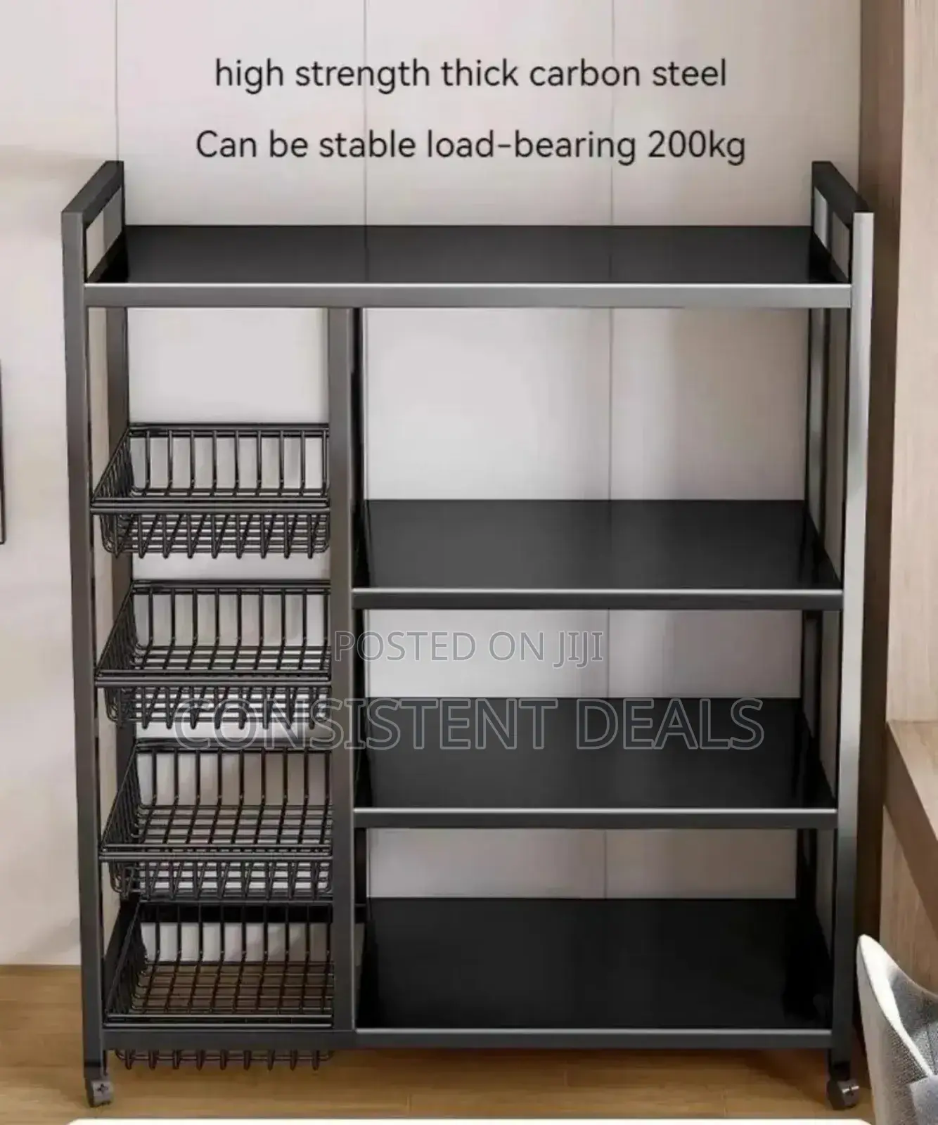 Carbon Steel Kitchen Storage Rack