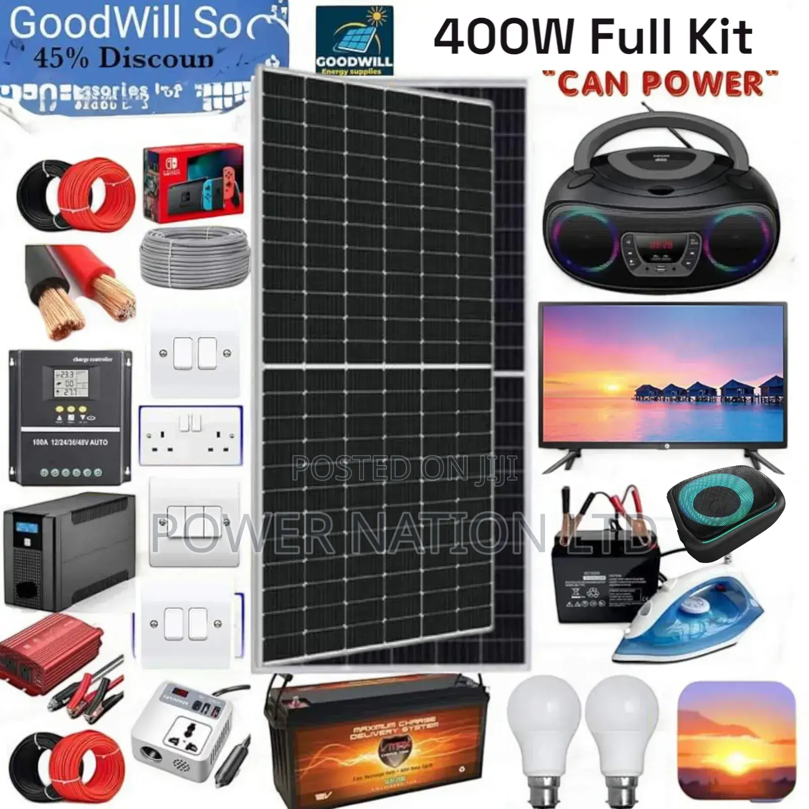 400w Solar Energy System Full Kit