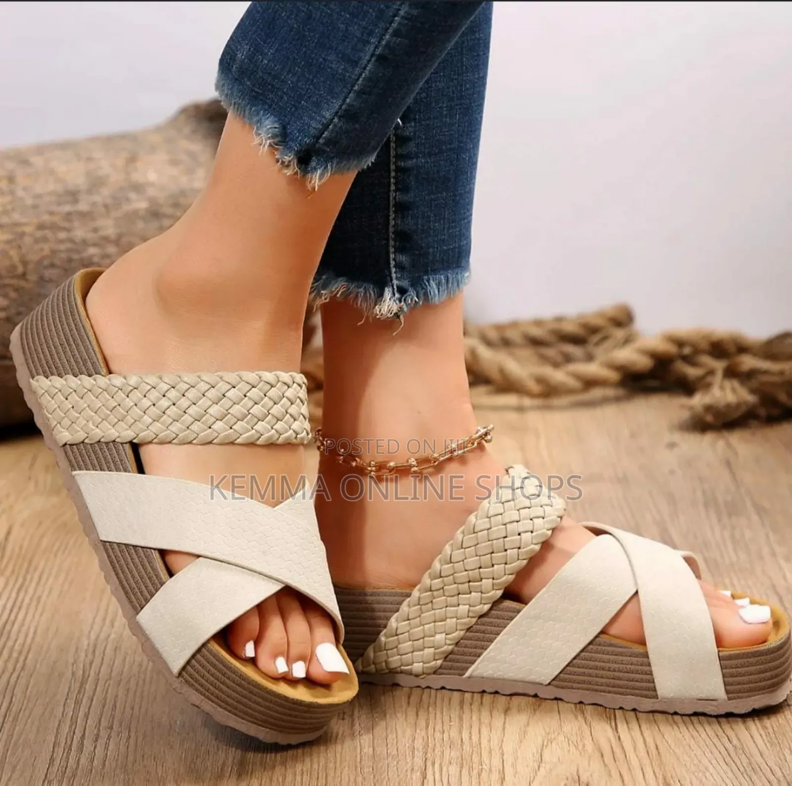 Slip on Strap Sandals