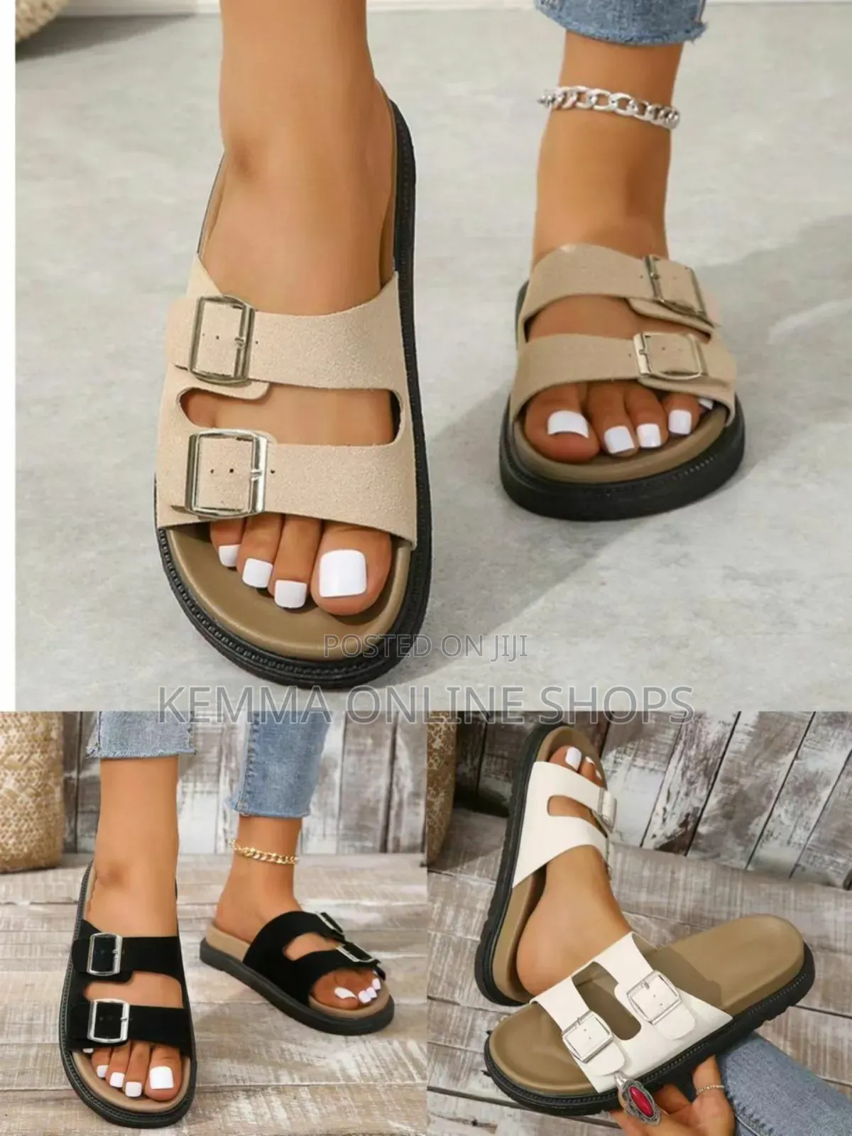 Slip on Strap Sandals