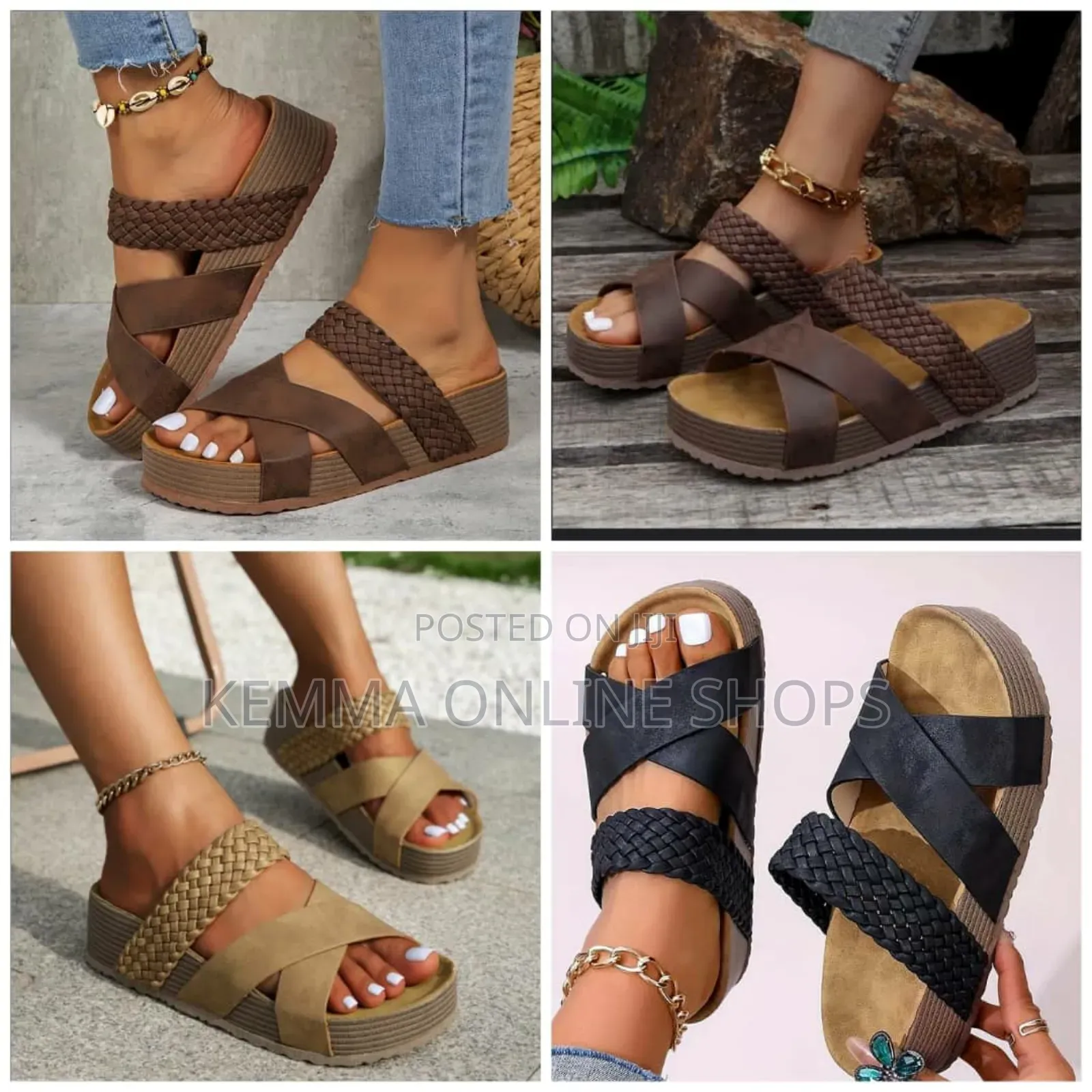 Slip on Strap Sandals