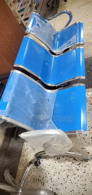 Metallic 3-Seater Waiting Chair.