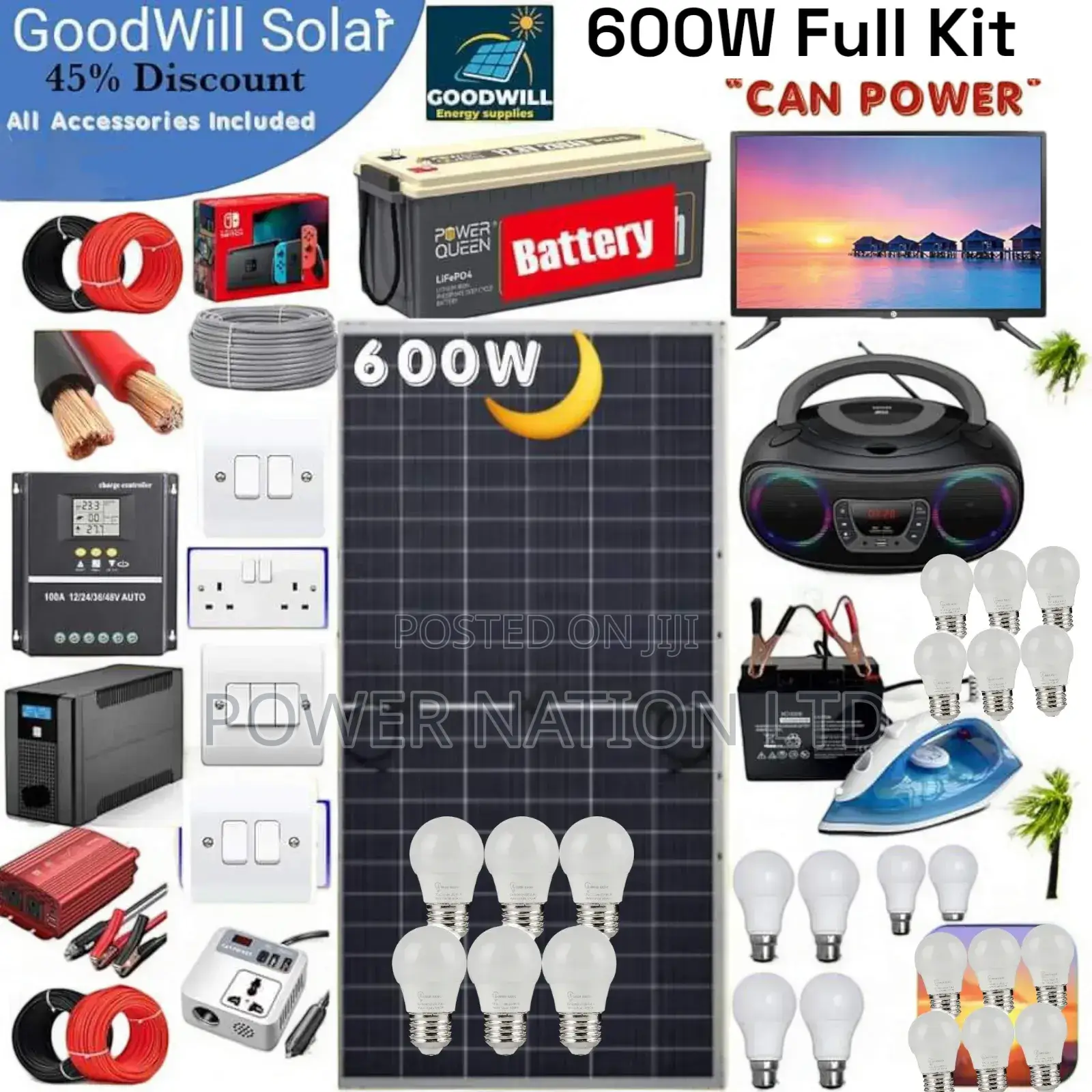 600w Solar Energy System Full Kit