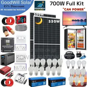 700w Solar Battery System Full Kit
