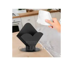 Triangular Black Napkin Holder.