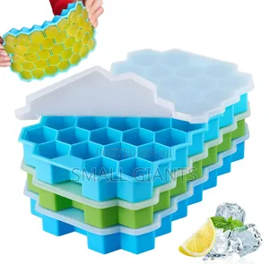 Ice Cube Trays With Removable Anti-Overflow Lids